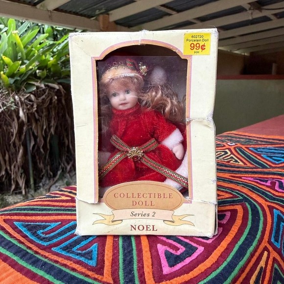 Collectible Doll Series 2 Noel – Small Porcelain Doll in Box - Picture 1 of 8